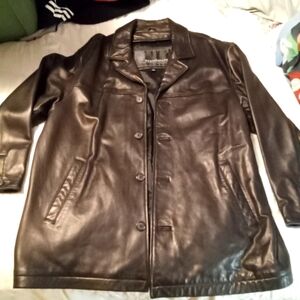 Weathervane leather jacket size large